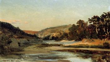 Jean-Baptiste-Camille Corot : The Aqueduct in the Valley
